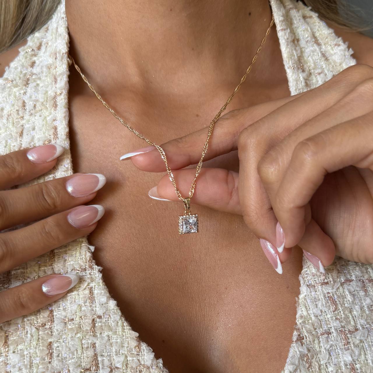 DIJE ROSE GLAMOUR CRISTAL