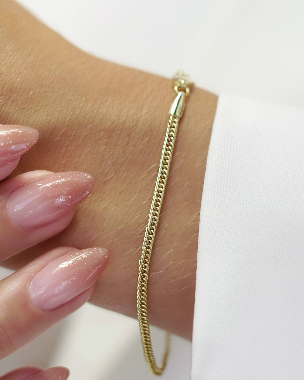 PULSERA CUBANA 3MM 18CM