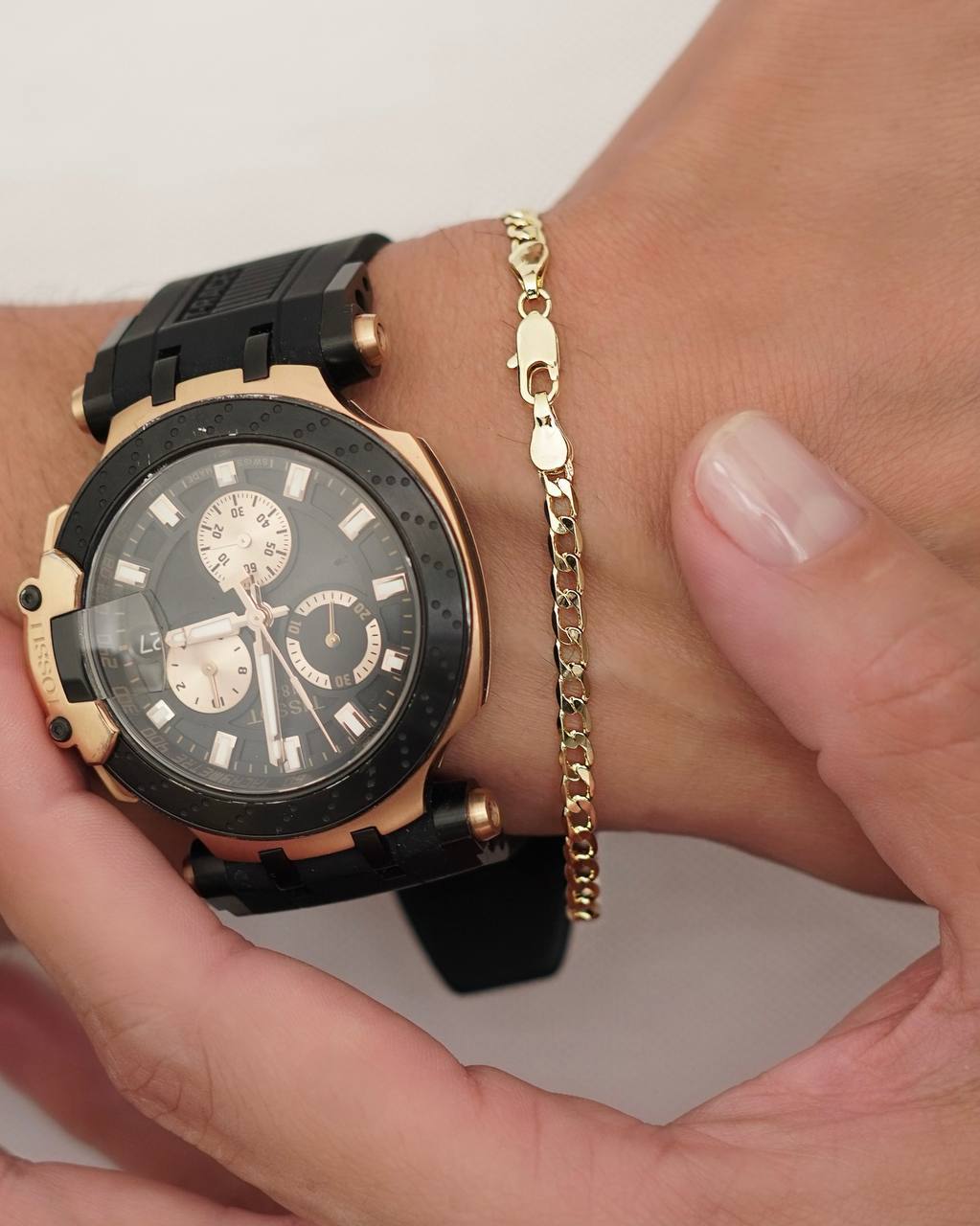 PULSERA CUBANA 4MM 17CM