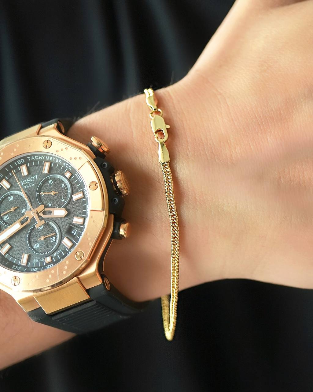 Pulsera Cubana Continua 3MM 20CM